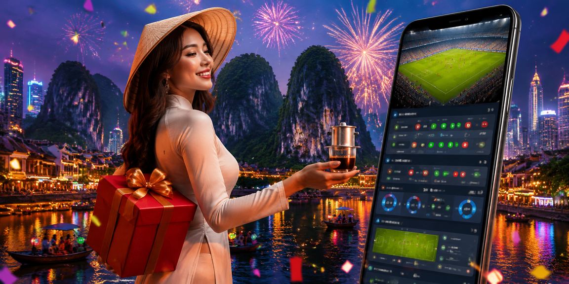 Người dùng kích hoạt voucher casino trên điện thoại tại quán cà phê Ninh Bình